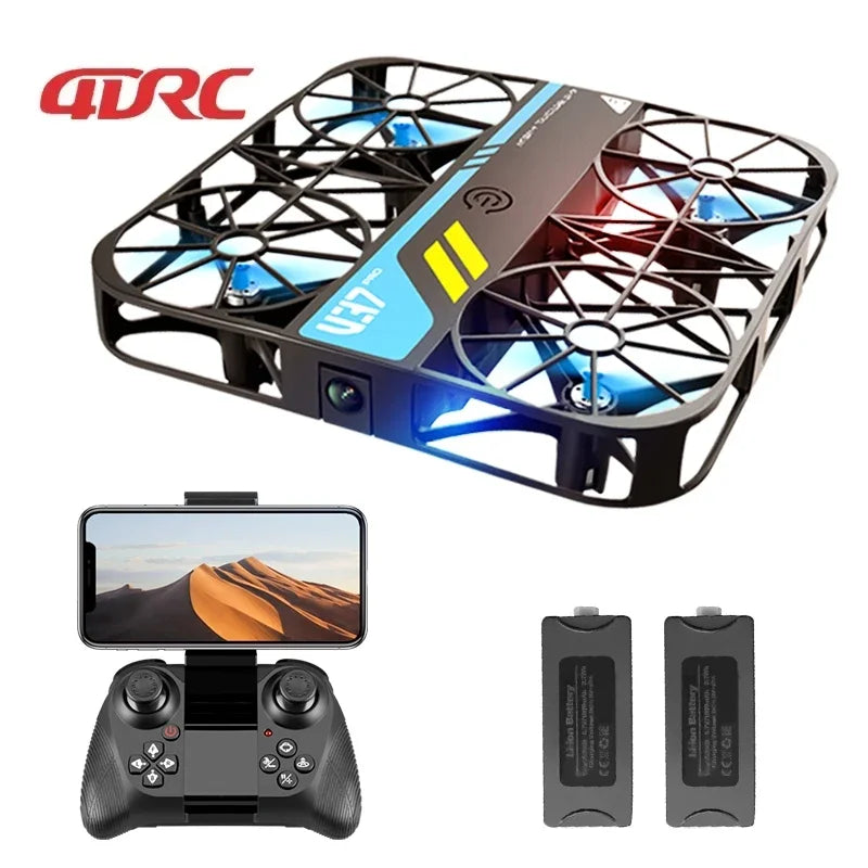 4D-V37 Mini Pocket Drone Altitude Hover Aerial Photograph 2.4G WiFi HD Image Transmission FPV RC Quadcopter Drone with 4K Camera