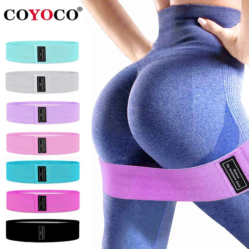 COYOCO Resistance Bands Fitness Booty Bands Hip Circle Fabric Fitness Expander Elastic Band for Home Workout Exercise Equipment - Uknowucme