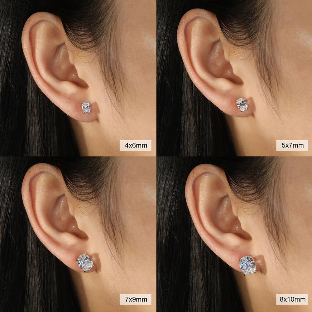 ORSA JEWELS Exquisite 925 Sterling Silver Zircon Earrings for Women Shiny 8A Premium Cubic Zirconia Earrings Party Jewelry LZE03 - Uknowucme