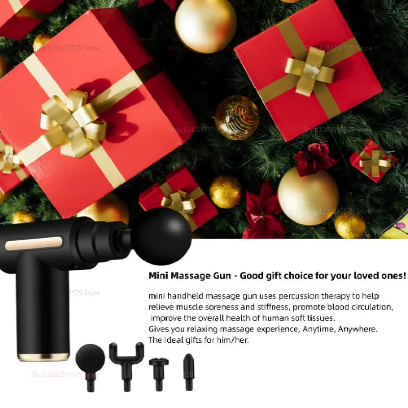 Electric Percussion Massage Gun for Deep Tissue Muscle Relaxation Fatigue Relief Body Fitness Tool Durable Cordless Massager