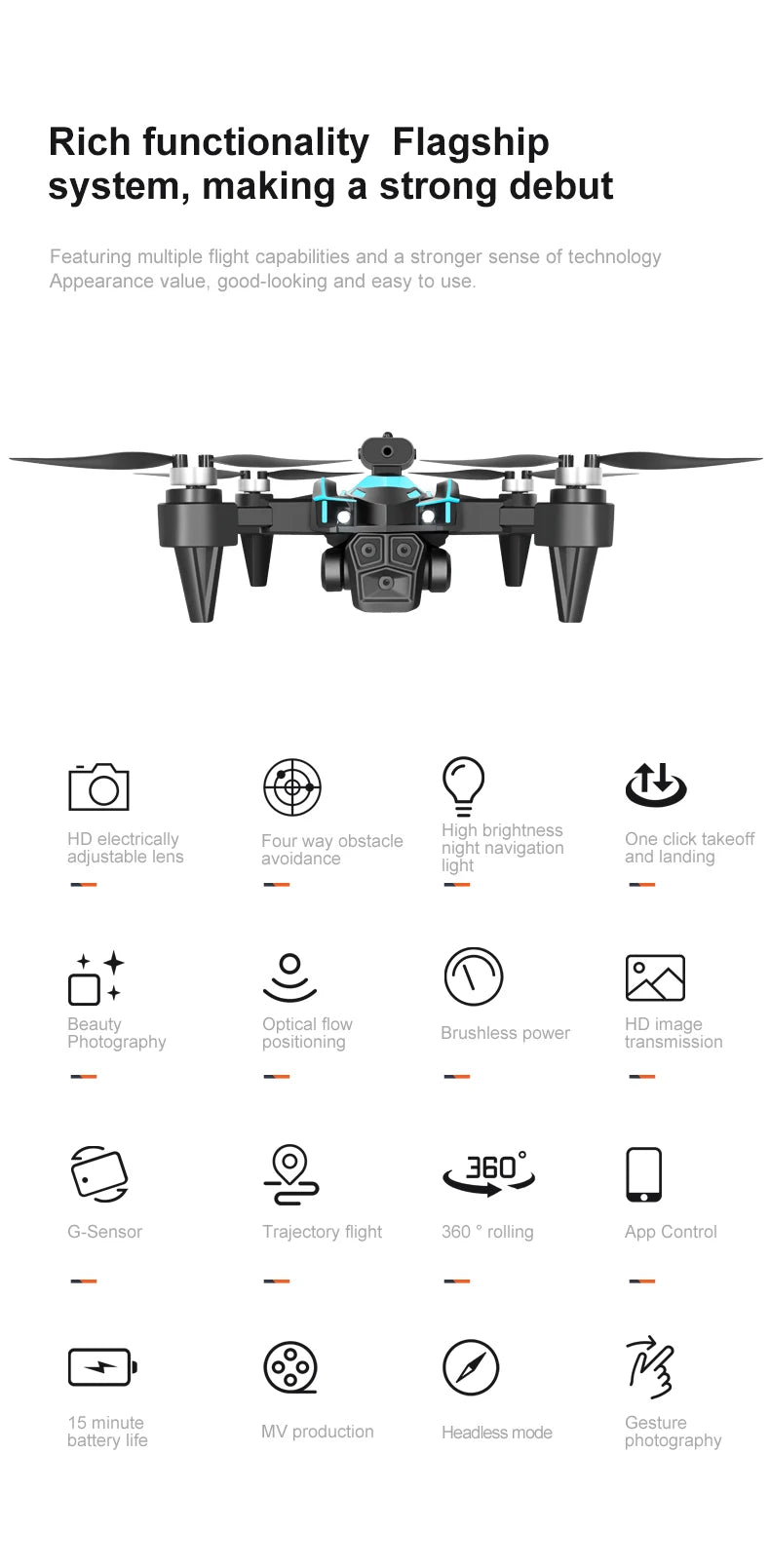 Drone New Upgrade with Screen Remote Control K12 MAX 8K HD Mini Dron Obstacle Avoidance Brushless Aerial UAV FPV Quadcopter Toys