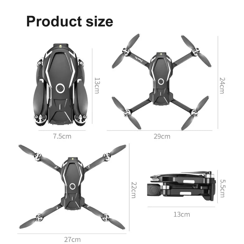 Drone Aerial Photography, High-definition Remote Control, Three Cameras, 4K Long-range Brushless Aircraft