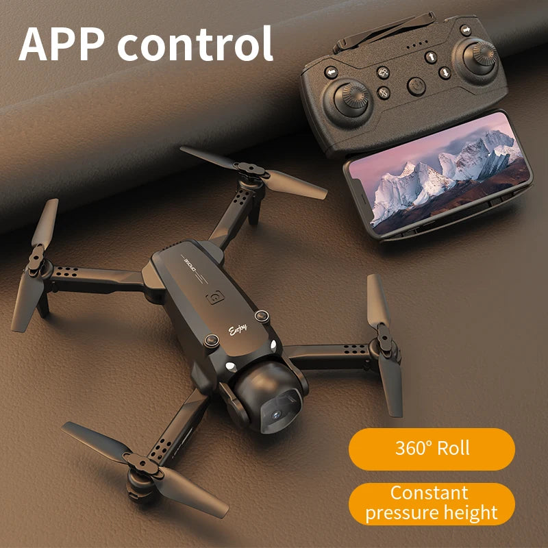 Foldable Four - Axis Drone with 360° Roll Feature - Dual Camera, Optical Flow Hover, Six - Axis Gyroscope & One - Click Landing - Uknowucme