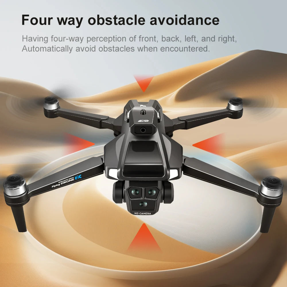 Drone 4K HD Brushless Motor Avoidance Drones with 4.5" Screen On Control Dual Cameras Quadcopter Gifts For Children and Adults - Uknowucme