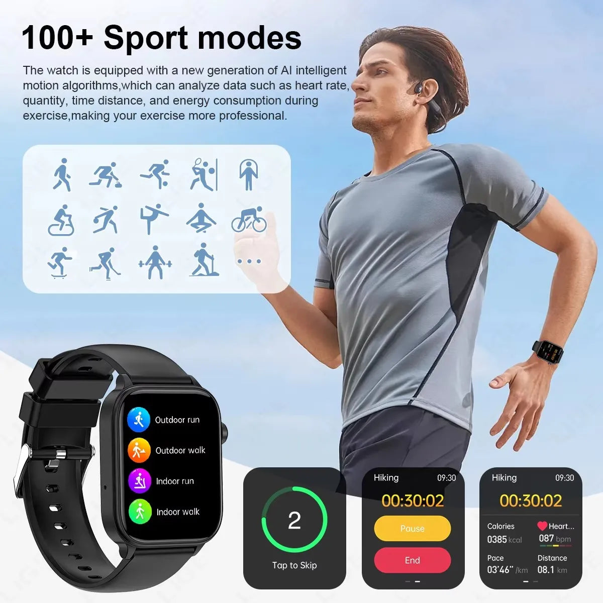 LIGE Medical Grade ECG Smart Watch Men Waterproof Watches SOS First Aid Function Body Fat Blood Lipid Monitor Women Smartwatch