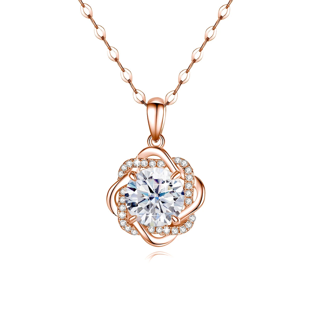 Moissanite Earrings With Certificate 2 Carat Rose Gold Luxury Jewelry For Woman Star Of David Design Trend Gift Female Mossanite - Uknowucme