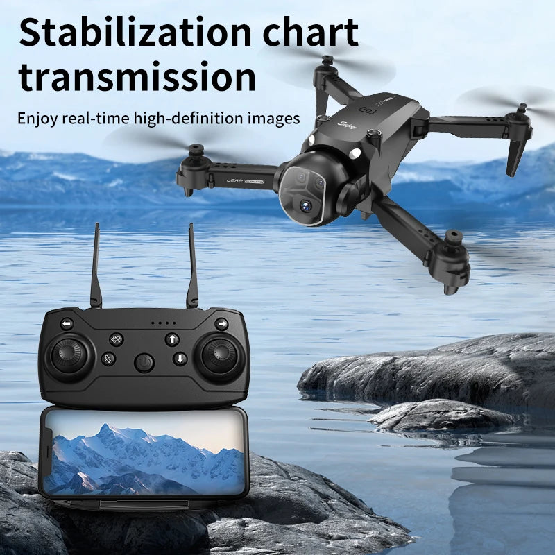 Foldable Four - Axis Drone with 360° Roll Feature - Dual Camera, Optical Flow Hover, Six - Axis Gyroscope & One - Click Landing - Uknowucme