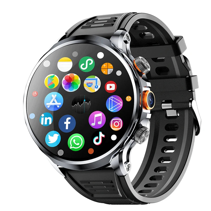 2025 NEW Smart Watch 4G Android 1.95 inch IPS 360*360 Screen With 200W Camera GPS WIFI 32GB ROM Smartwatch With 1100Mah Battery - Uknowucme