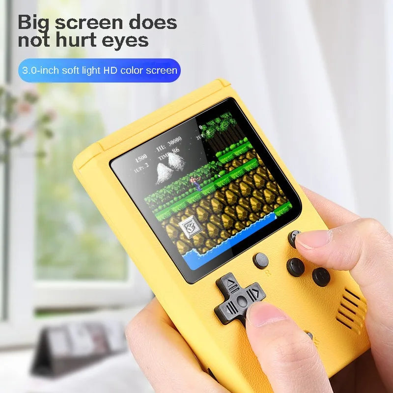 Retro Portable Mini Handheld Video Game Console 8 Bit 3.0 Inch Color LCD Game Player Built in 500 Games For Kid Gift - Uknowucme