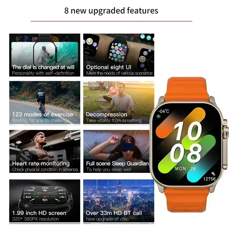 2025 New Smart Watch with Heart Rate Tracker and Sleep Monitor, Dustproof and Waterproof Features for Active Lifestyles - Uknowucme