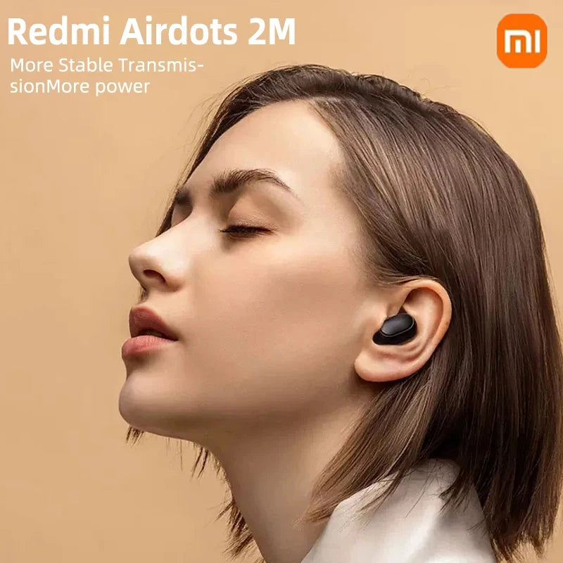 New Xiaomi Redmi Airdots 2 Wireless Bluetooth Headset with Mic Earbuds Airdots 2 Fone Bluetooth Earphones Wireless Headphones - Uknowucme