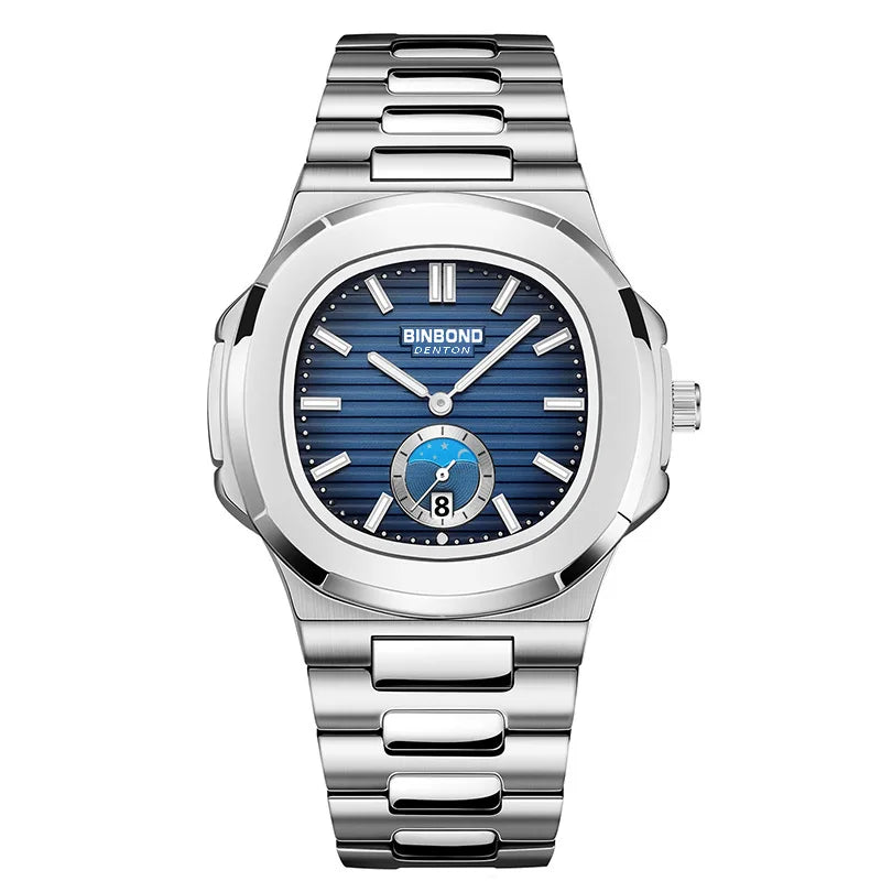 BINBOND Luxury Men Wristwatch Business Waterproof Luminous Date Man Watch Stainless Steel Men's Quartz Watches Relogio Masculino - Uknowucme