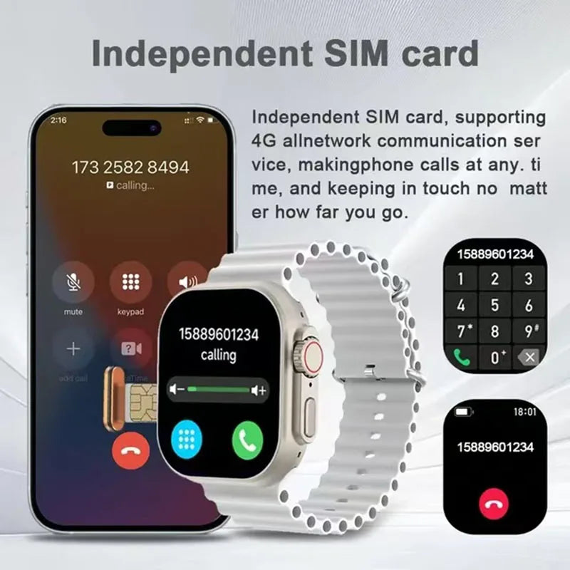 2024 Smartwatch Support SIM Card Cellular Network Sports Mode 4G T83pro Supports APP Bluetooth Connection Earphones Smartwatch - Uknowucme