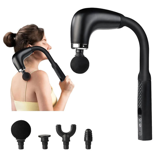 Handheld Deep Muscle Massage Gun Fitness Muscle Fascia Gun for Relief of Sore Muscles Post-Exercising Back Massager