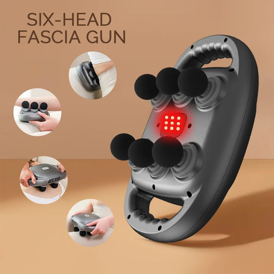 Massage Gun Deep Tissue Massager for Waist Back Muscle Relaxation Vibrator Leg Neck Massager