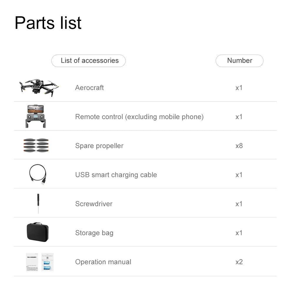 Drone 8K V198 Profesional HD Camera For Xiaomi ESC Brushless Obstacle Avoidance Aerial Optical Foldable Quadcopter Mini Drone - Uknowucme