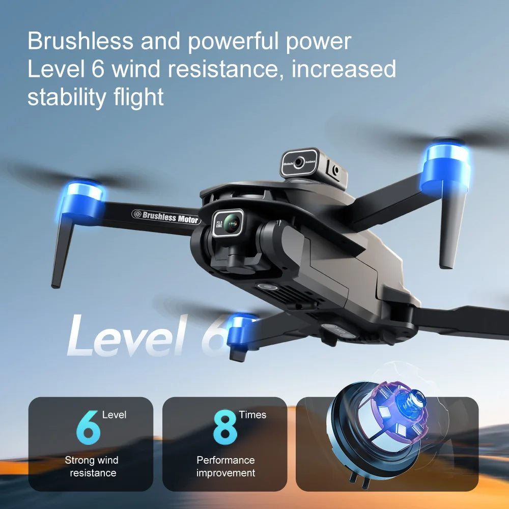 2024 New V168 Original GPS Drone 5G Professional 8K HD Aerial Photography Dual-Camera Omnidirectional Obstacle Avoidance Drone - Uknowucme