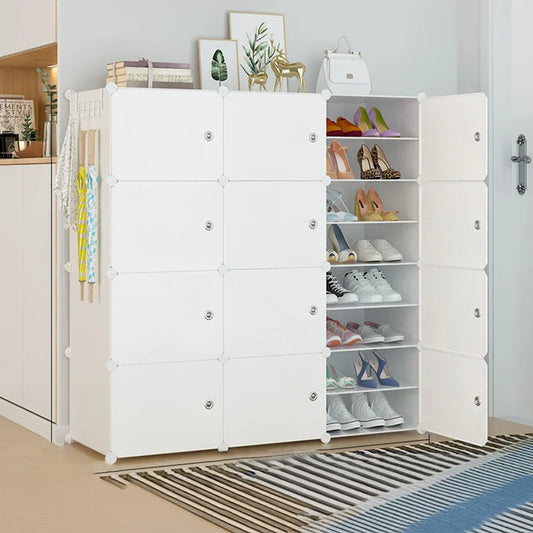 Shoe Rack Simple Home Entrance Indoor Good-Looking Storage Dustproof Dormitory Bedroom Rental House Plastic Shoe Cabinet - Uknowucme
