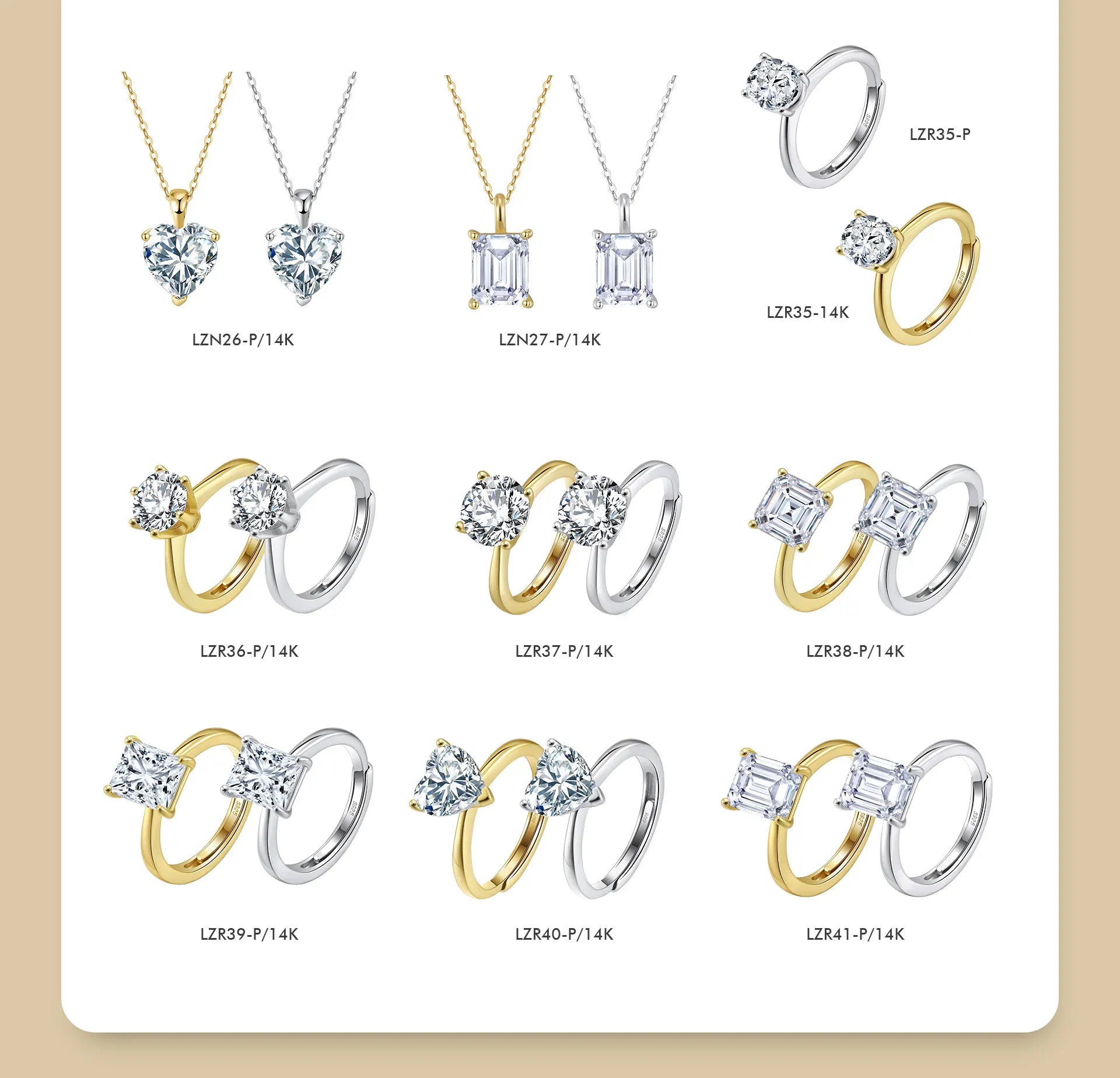 ORSA JEWELS Exquisite 925 Sterling Silver Zircon Earrings for Women Shiny 8A Premium Cubic Zirconia Earrings Party Jewelry LZE03 - Uknowucme