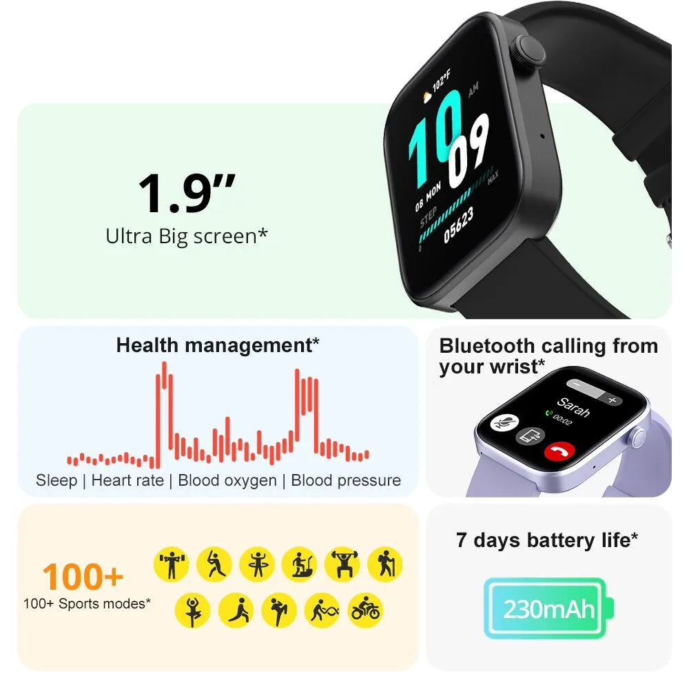 COLMI P71 Voice Calling Smartwatch Men Health Monitoring IP68 Waterproof Smart Notifications Voice Assistant Smart Watch Women - Uknowucme