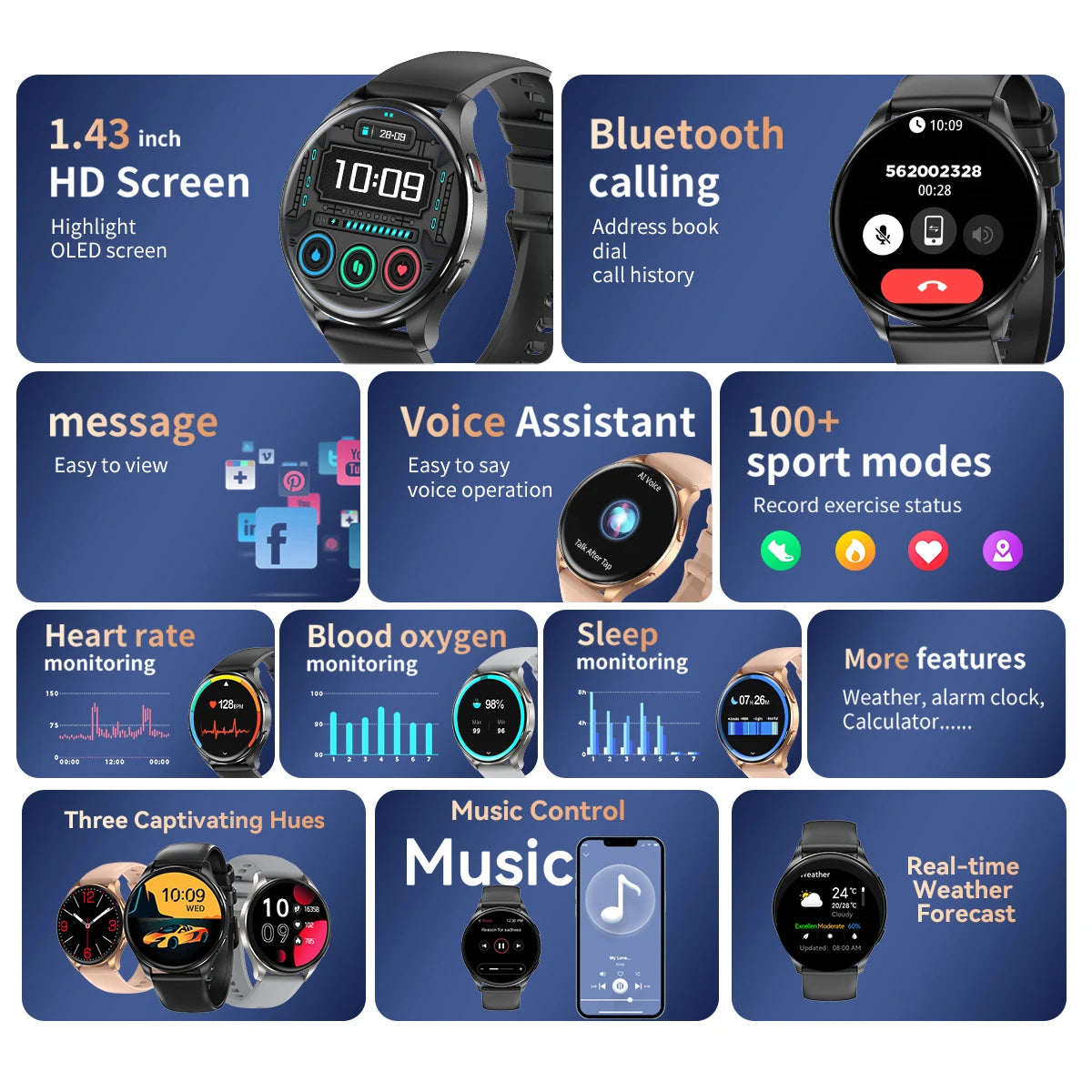 [World Premiere] Blackview 2024 New Smartwatch X20 Watch AMOLED Display Hi-Fi Bluetooth Phone Calls Health and Fitness Tracking - Uknowucme