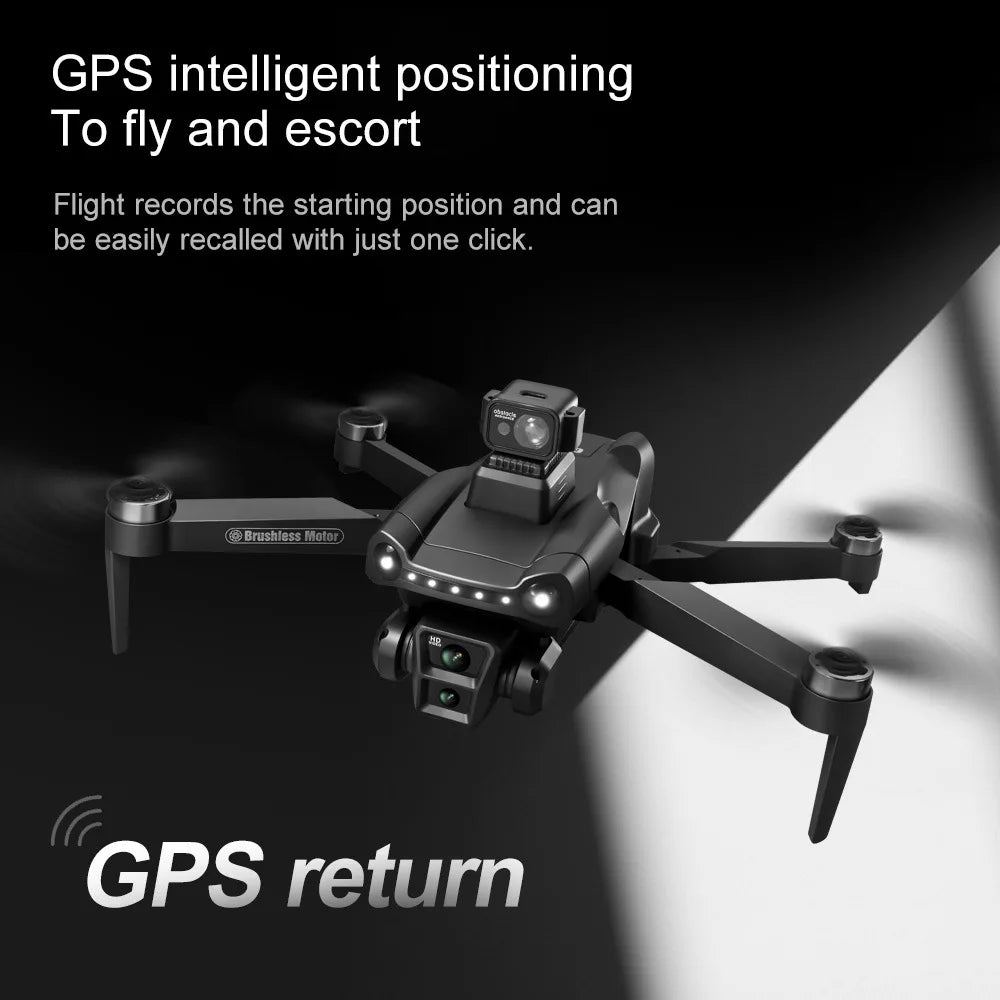 Drone 8K V198 Profesional HD Camera For Xiaomi ESC Brushless Obstacle Avoidance Aerial Optical Foldable Quadcopter Mini Drone - Uknowucme