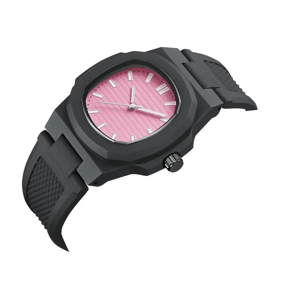 Men Women Watch Classic Orologio Simple Couple Black White Silicone Blue Reloj Quartz Wristwatch Male Man Ladies Student Clock - Uknowucme