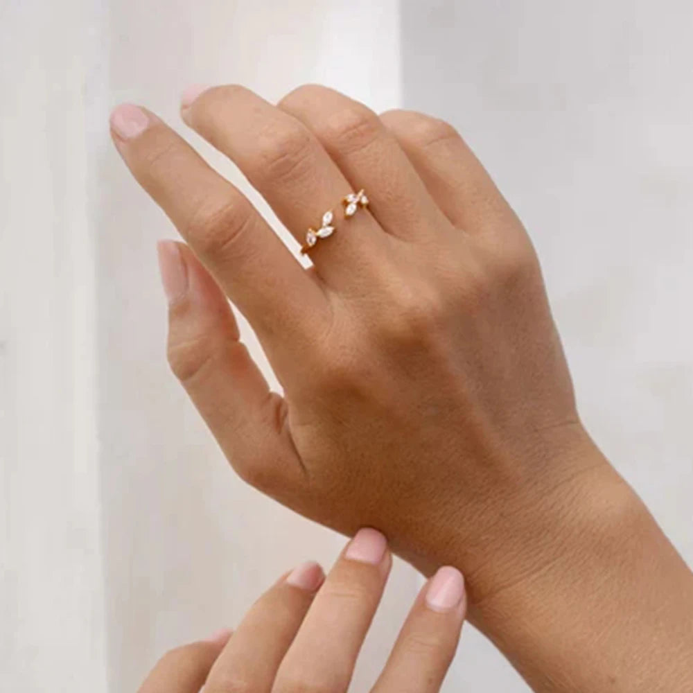 ROXI 925 Sterling Silver Shine Geometric White Crystal Rings For Women Men Adjustable Wedding Engagement Jewelry bague femme - Uknowucme