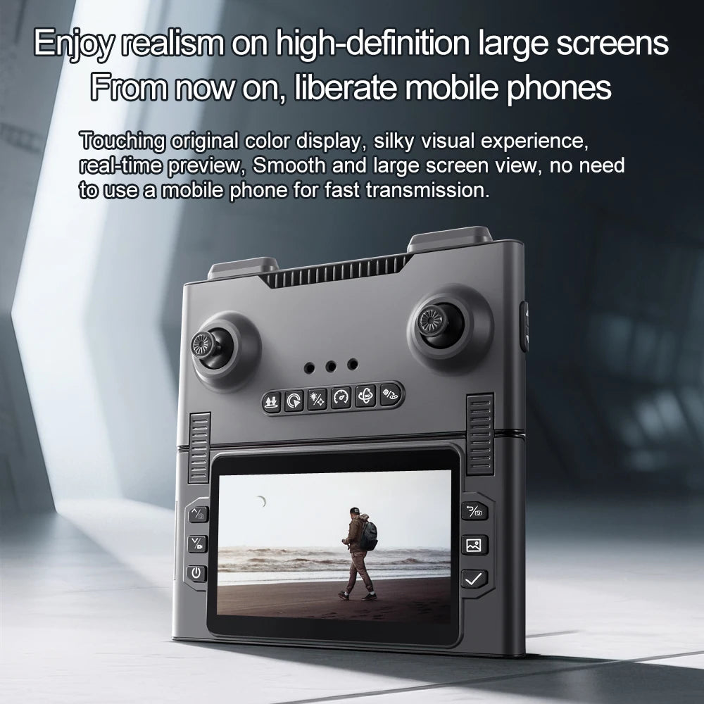 2025 New Drone with 4K Dual Camera Professional Video Drone Quadcopter 360 Intelligent Obstacle Avoidance for Gift Drone - Uknowucme