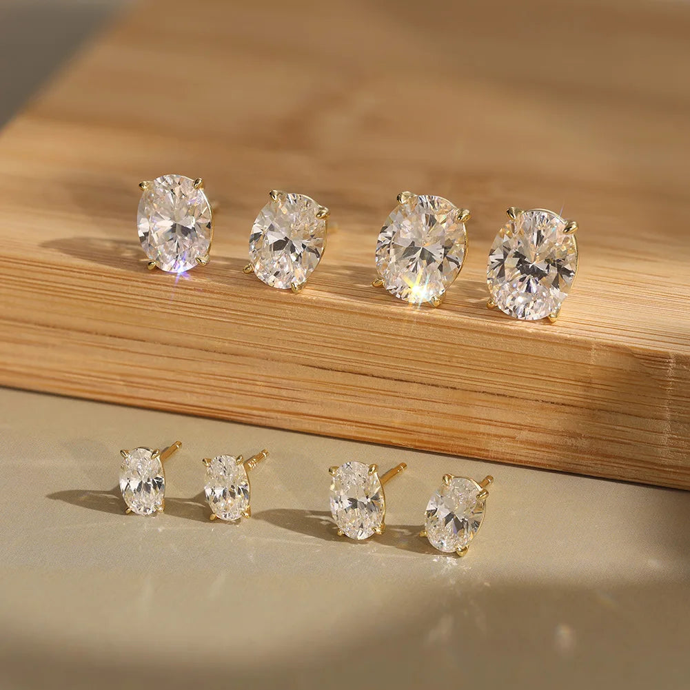 ORSA JEWELS Exquisite 925 Sterling Silver Zircon Earrings for Women Shiny 8A Premium Cubic Zirconia Earrings Party Jewelry LZE03 - Uknowucme