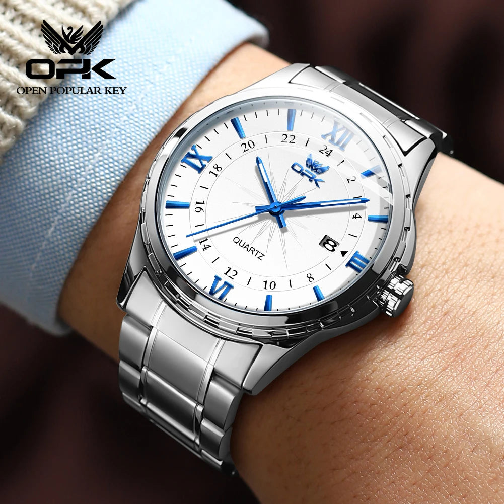 OPK Brand Men Wristwatch Waterproof Steel Belt 6003 Classic Watches sell well - Uknowucme