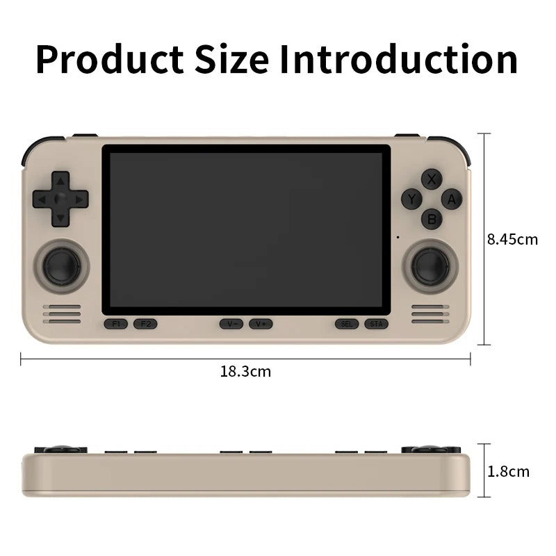 POWKIDDY RGB10 MAX3 Pro Retro Pocket 854*480 5 Inch Ips Screen Amlogic A311D Open-Source Handheld Game Console Children's Gifts