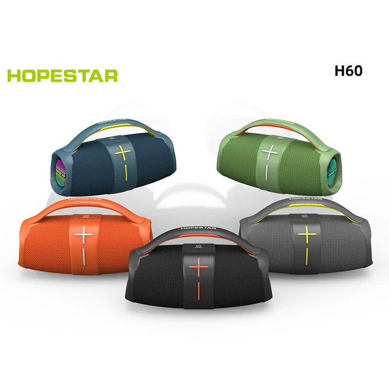 Original HOPESTAR H60 40W High power Boombox Speakers Portable bluetooth super Subwoofer mp3 player powerful column Audio center - Uknowucme