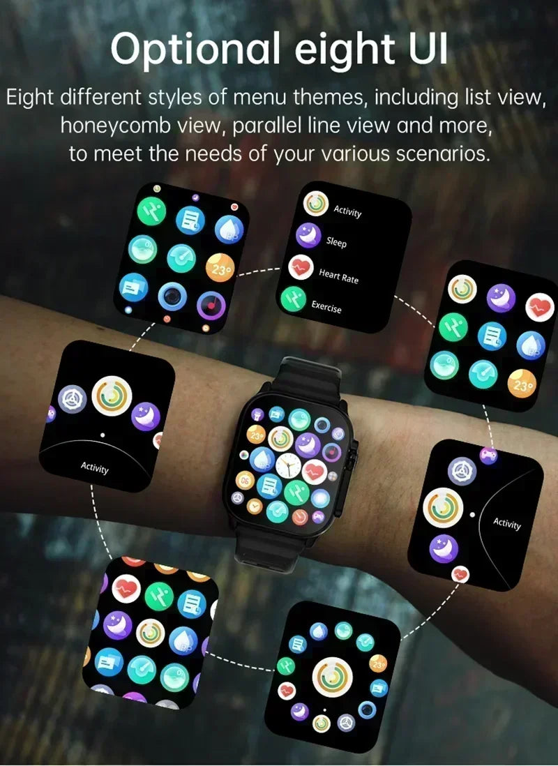 2025 New Smart Watch with Heart Rate Tracker and Sleep Monitor, Dustproof and Waterproof Features for Active Lifestyles - Uknowucme