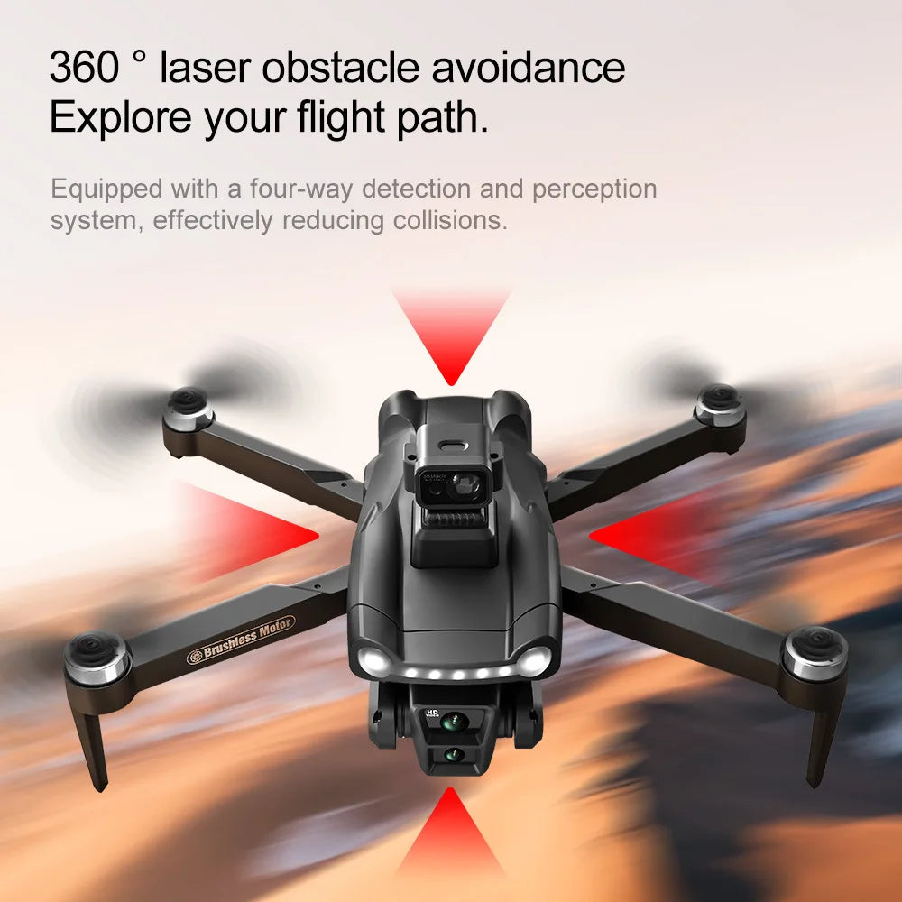 Drone 8K V198 Profesional HD Camera For Xiaomi ESC Brushless Obstacle Avoidance Aerial Optical Foldable Quadcopter Mini Drone - Uknowucme