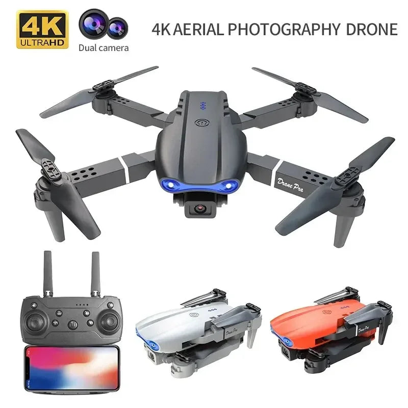 2024 E99Pro RC Drone 4K Professinal With 1080P Wide Angle HD Camera Foldable Helicopter WIFI FPV Height Hold Gift Toy - Uknowucme