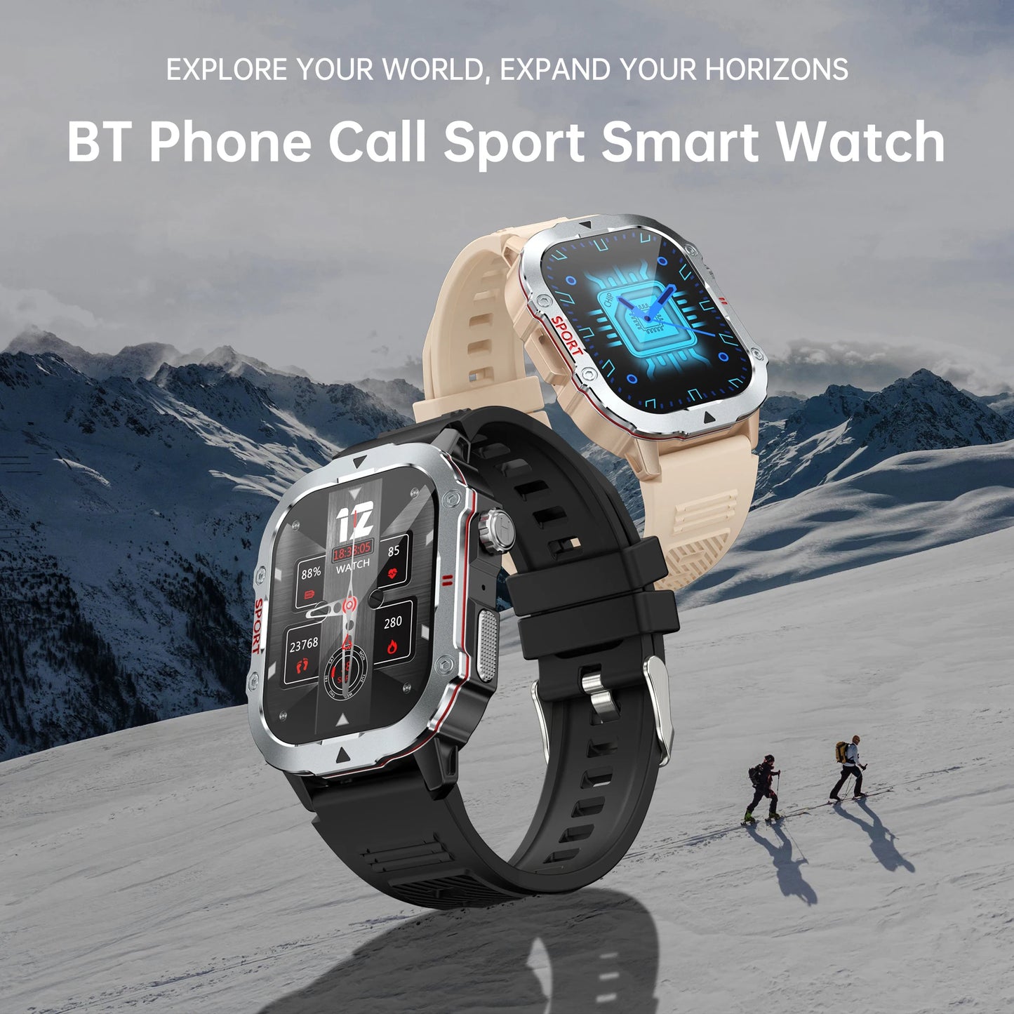New Smart Watch Men Women  HD Screen  Route tracking BT Phone Call Sport and Health Monitor Full Touch Screen Smartwatch