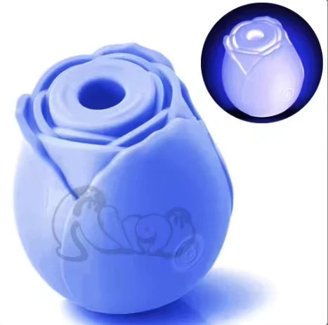 The Best of Hot Seller in the Whole Network Glow or Non Glow Rose style Sucking Vibrator for Women