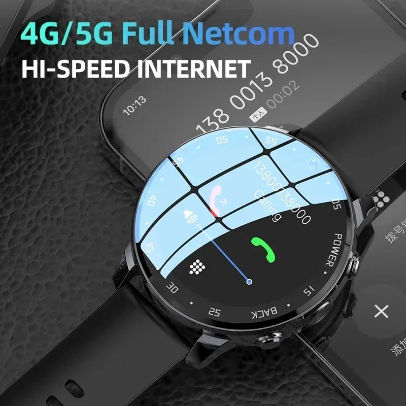 4G NET NEW H18 Global Android Smartwatch Men Dual HD Camera Full Touch Screen HeartRate IP67 Waterproof Smart Watch 64G SIM call