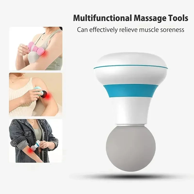 Massage Gun Mini Massager Gun 35DB Ultra Quiet Portable Electric Handheld Body Massager Type-C Charging