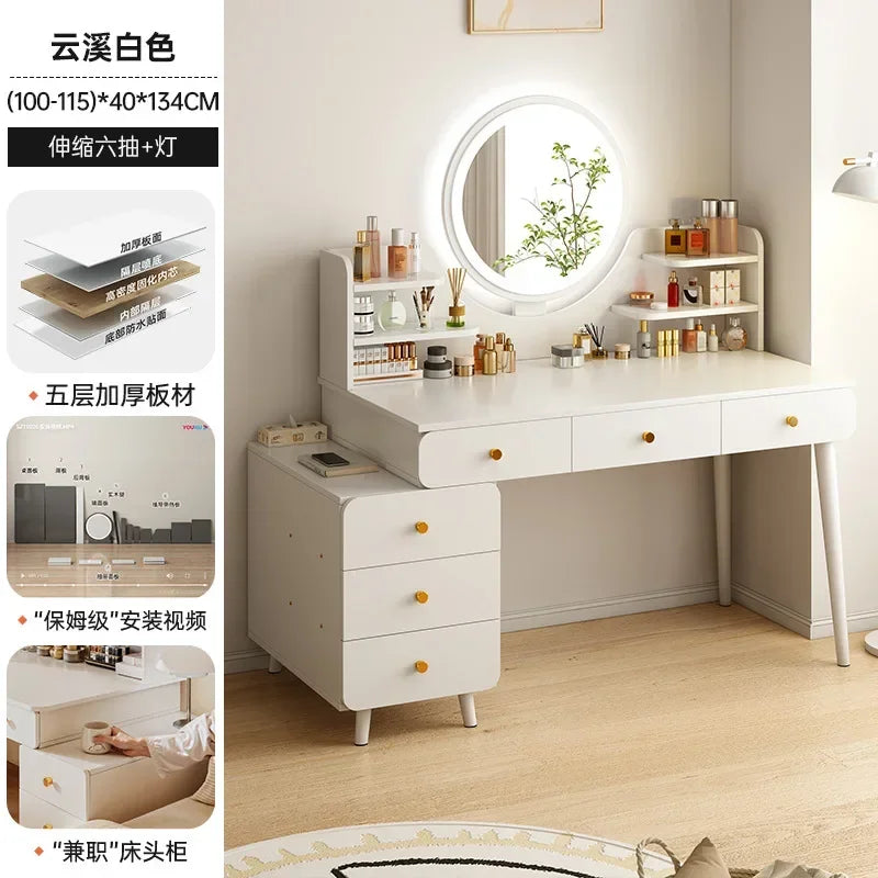 Nordic Makeup Dressers Drawer Storage Living Room Dressing Tables Girl Home Drawers Cabinet Coiffeuse De Chambre Decoration