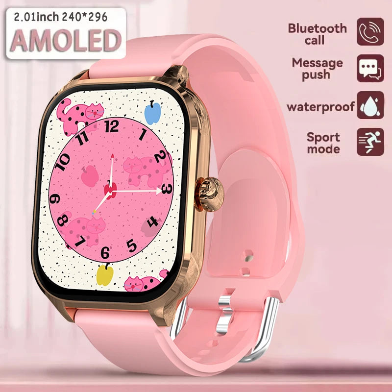 New Smart Watch For Android iOS 2.01" Smartwatch Answer Make Call Waterproof Sports Fitness Tracker Heart Rate Sleep Monitoring