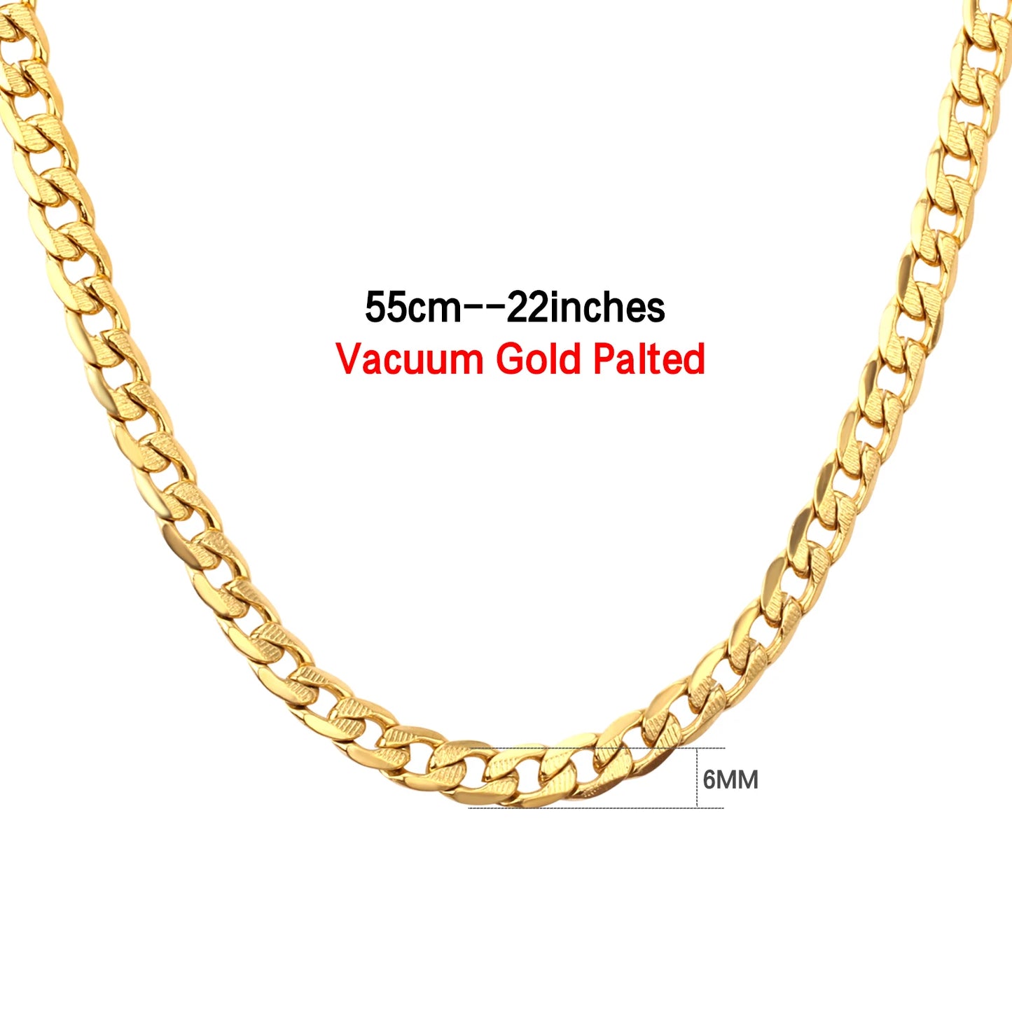 LUXUSTEEL Men's Figaro NK Chain Necklace 6/8/10MM Stainless Steel Golden Mixed Silver Color Curb Link For Women Jewelry Gift - Uknowucme