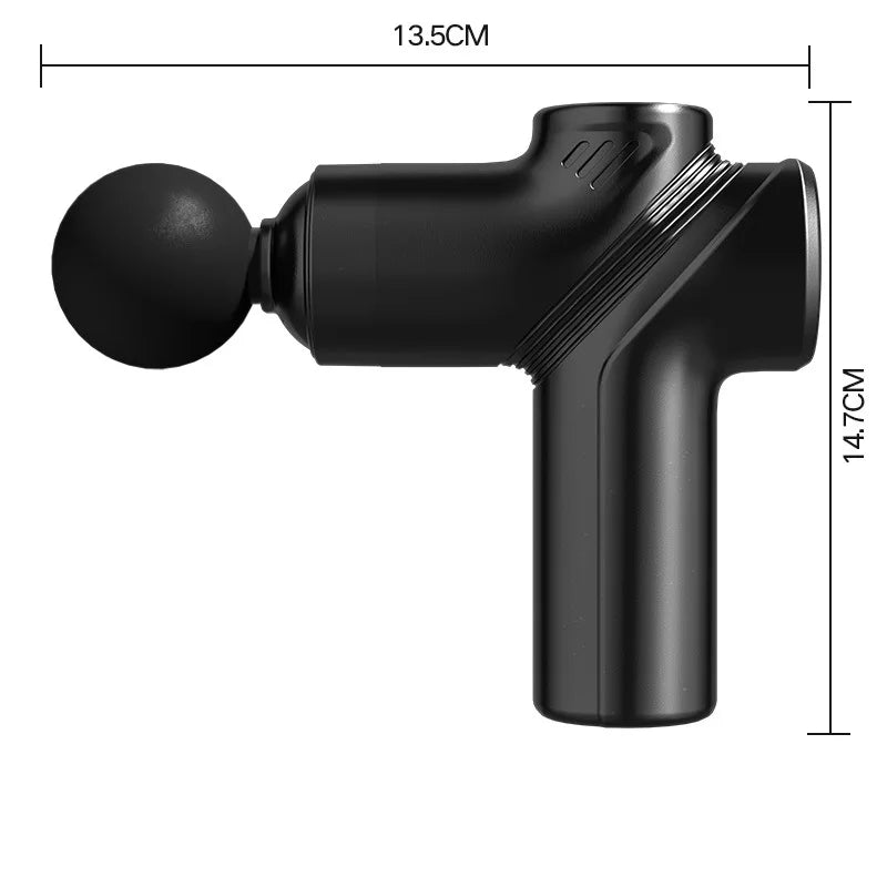 Massage Gun Silent Brushless Motor Portable Massager with 4 Interchangeable Head Deep Muscle Relief and Relaxation Gifts