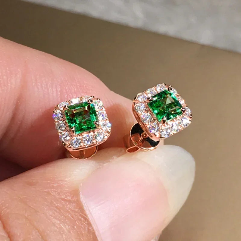 Bright Zirconia Ear Studs Lady Wedding Ceremony Accessories Fashion Women Versatile Earrings  for Daily Life - Uknowucme