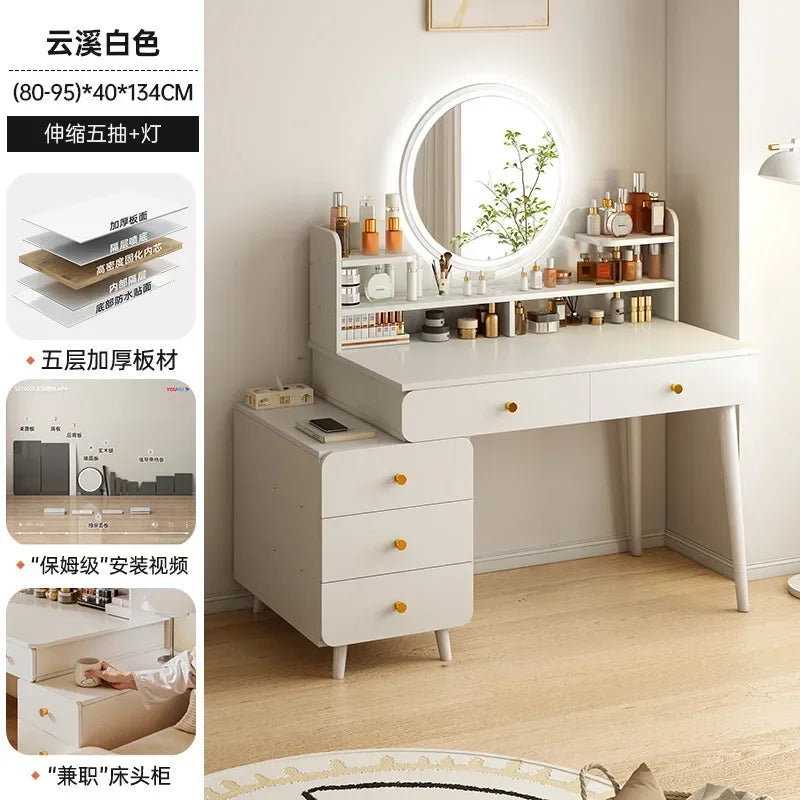 Nordic Makeup Dressers Drawer Storage Living Room Dressing Tables Girl Home Drawers Cabinet Coiffeuse De Chambre Decoration