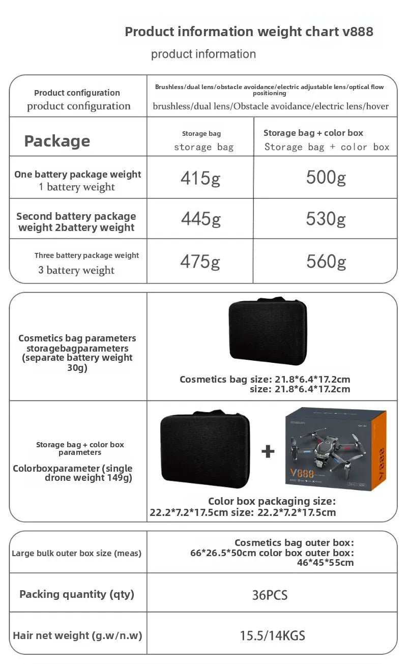 Drone Aerial Photography, High-definition Remote Control, Three Cameras, 4K Long-range Brushless Aircraft