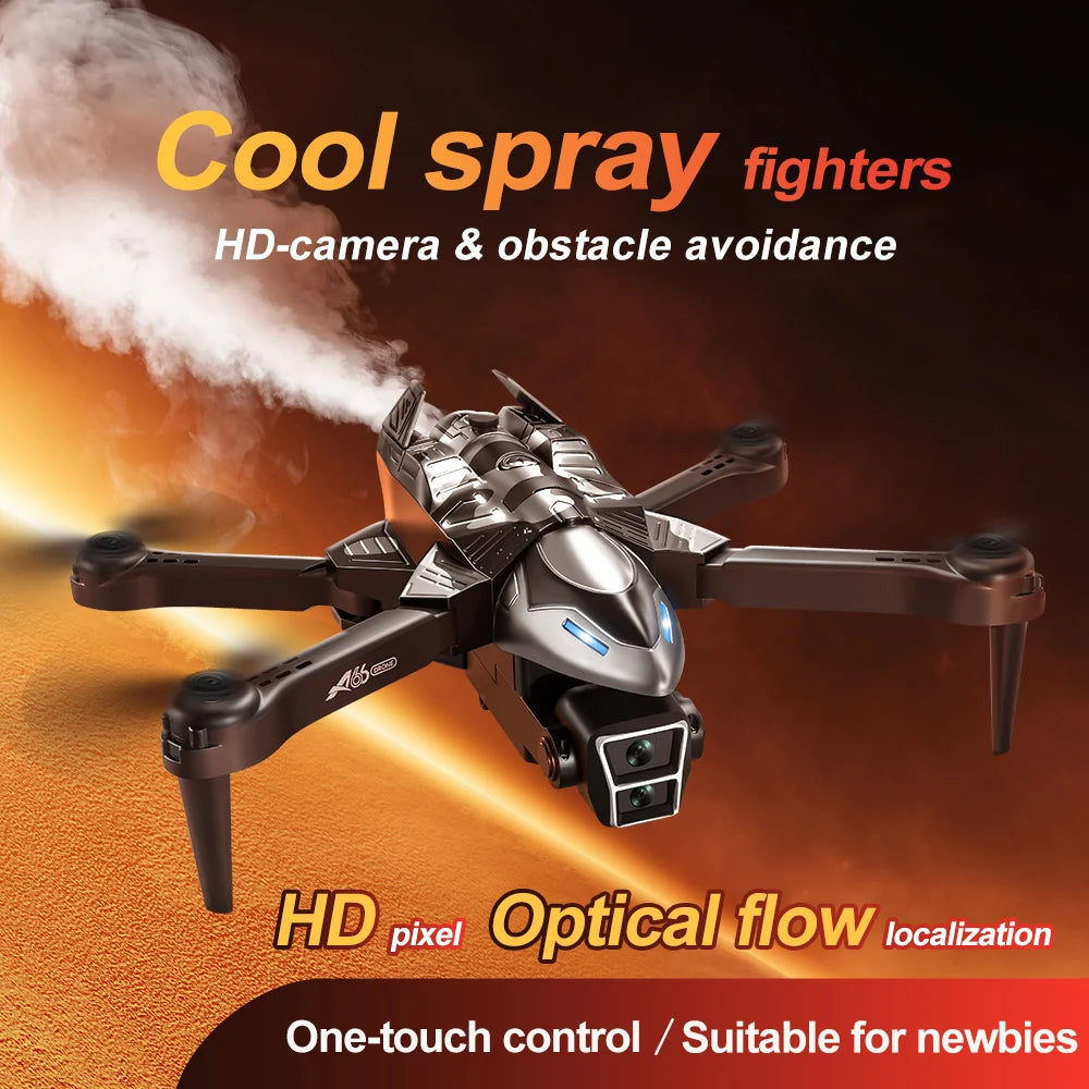 Drone Spray Fighter HD Dual Camera A66 Aerial Photography Drone Obstacle Avoidance Optical Flow with WIFI Signal Headless Mode - Uknowucme