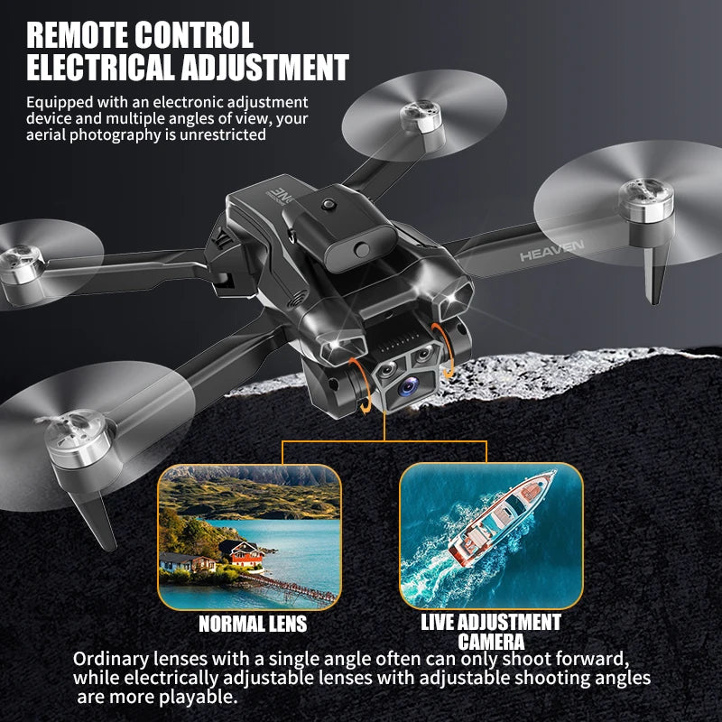 Drone aerial view brushless motor with obstacle avoidance optical flow foldable quadrotor foldable remote control airplane toy - Uknowucme