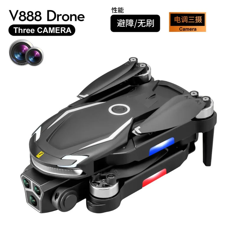 Drone Aerial Photography, High-definition Remote Control, Three Cameras, 4K Long-range Brushless Aircraft